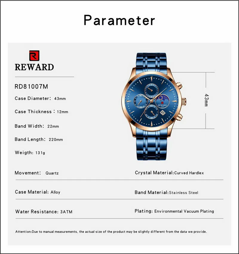 

Watches Mens Analogue Clock Fashion Stainless Steel Waterproof Chronograph Watch Men Sports Casual Watch Relogio Masculino