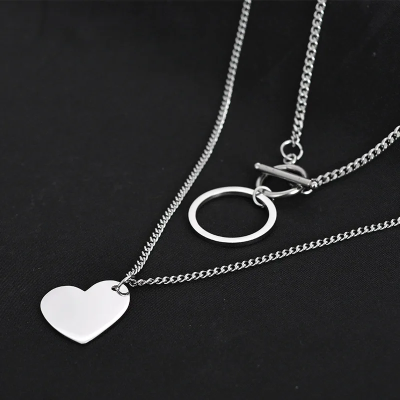 

Fashion multi-layered sweater chain decoration necklace female hip hop accessories hot sale