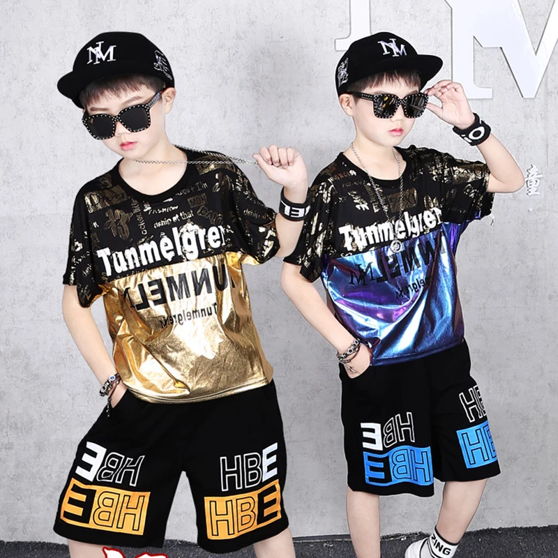 Модный комплект одежда для уличного танца костюм в стиле хип хоп футболка с