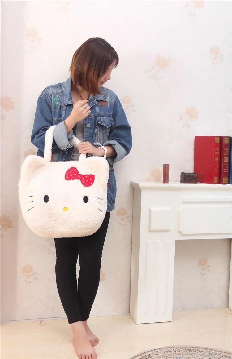 Мой мелоокрашенный Kuromied Hello Kittyed большой мультяшный розовый повседневный тоут