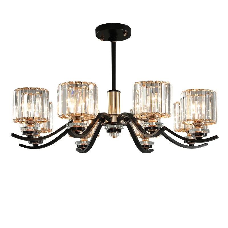 

Modern Chandelier Lighting for Living Room Dinning Room Chandelier Lights Crystal K9 Chandeliers LED Bulbs Flush Mount E14 Iron