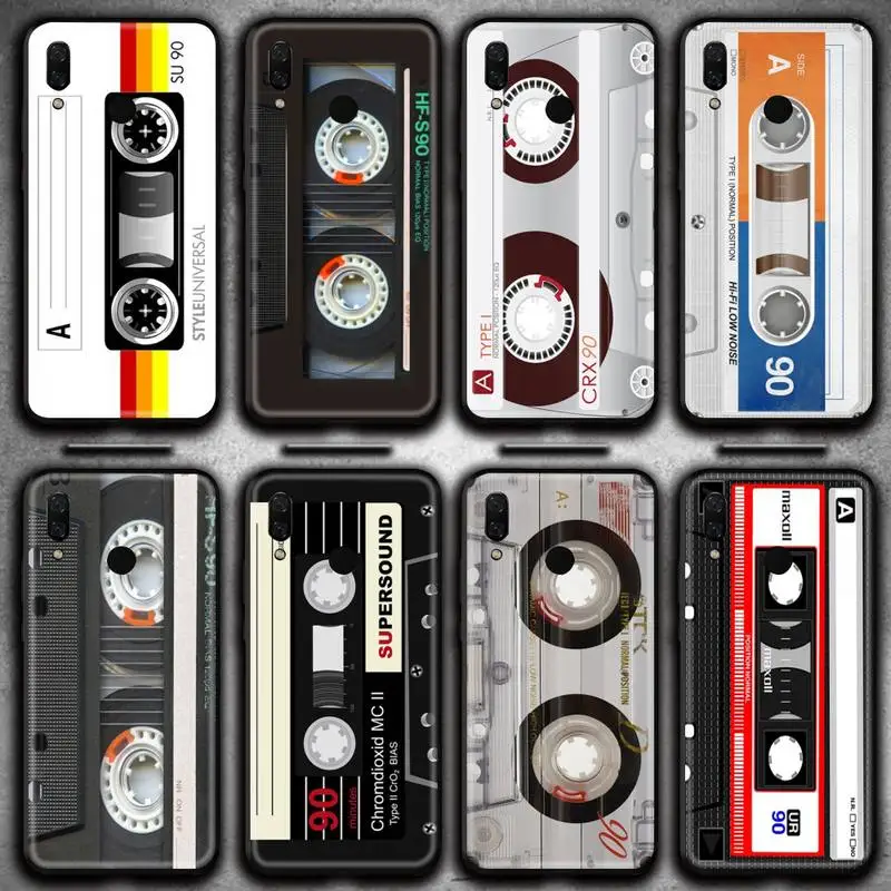 

Music Classic Retro Cassette Tape Phone Case Huawei Y6P Y8S Y8P Y5II Y5 Y6 2019 P Smart Prime Pro
