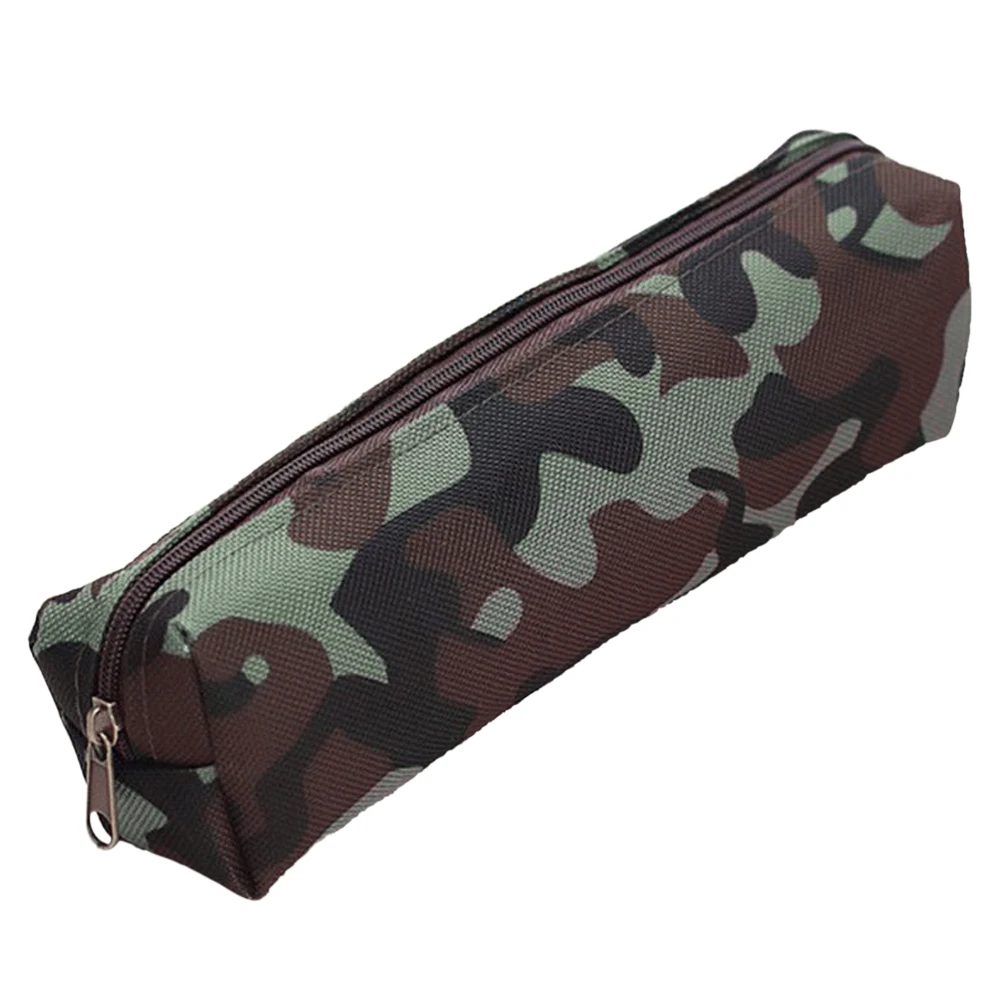 

Cosmetic Large Capacity Stationery Office Makeup Brush School Gift Multifunctional Camouflage Canvas Pencil Bag