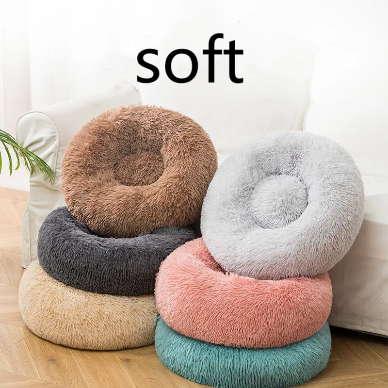 

Pet Bed Cat Kennel Long Velvet Winter Warm and Comfortable Pet Mat Spot Pet Supplies Soft luxurious sofa bed dog couch pet mat