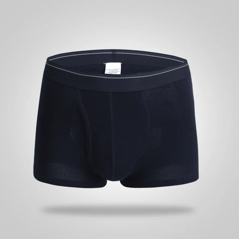 3 шт./комплект мужские однотонные хлопковые трусы-боксеры | Мужская одежда