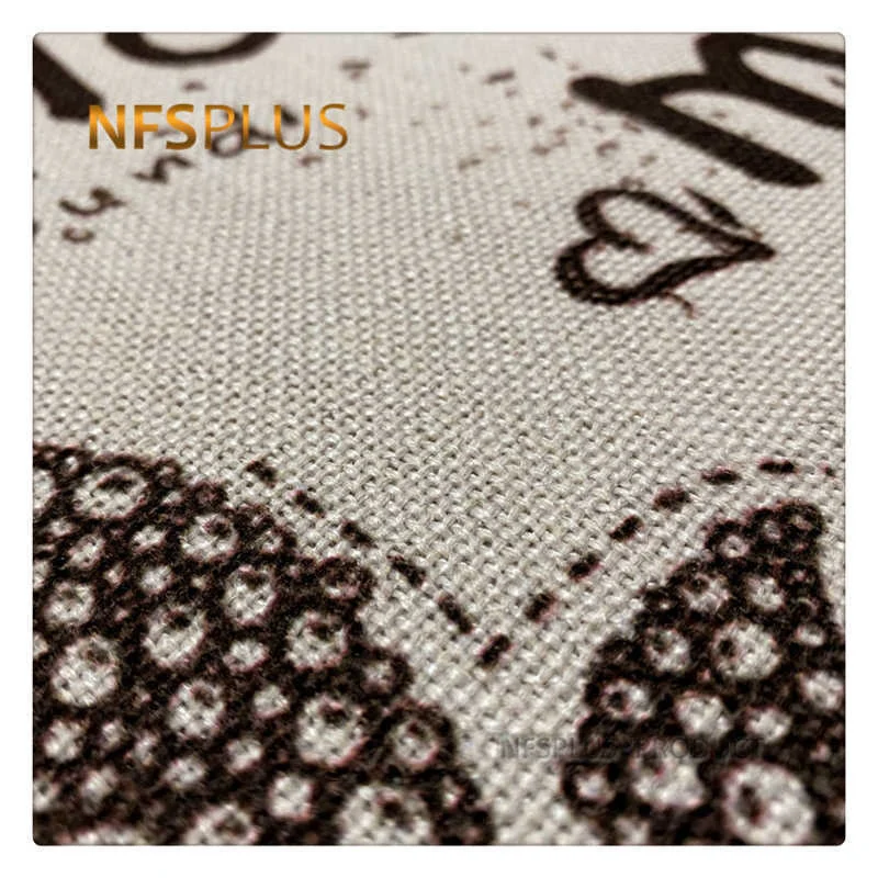 Коврик для входной двери в японском стиле нескользящий коврик из хлопка и льна с