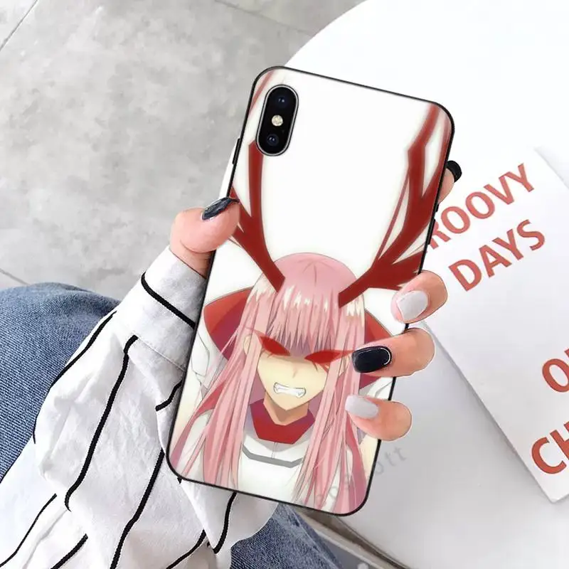 

Zero Two Darling in the Fran Anime Phone Cases for iPhone 11 12 mini pro XS MAX 8 7 6 6S Plus X 5S SE 2020 XR