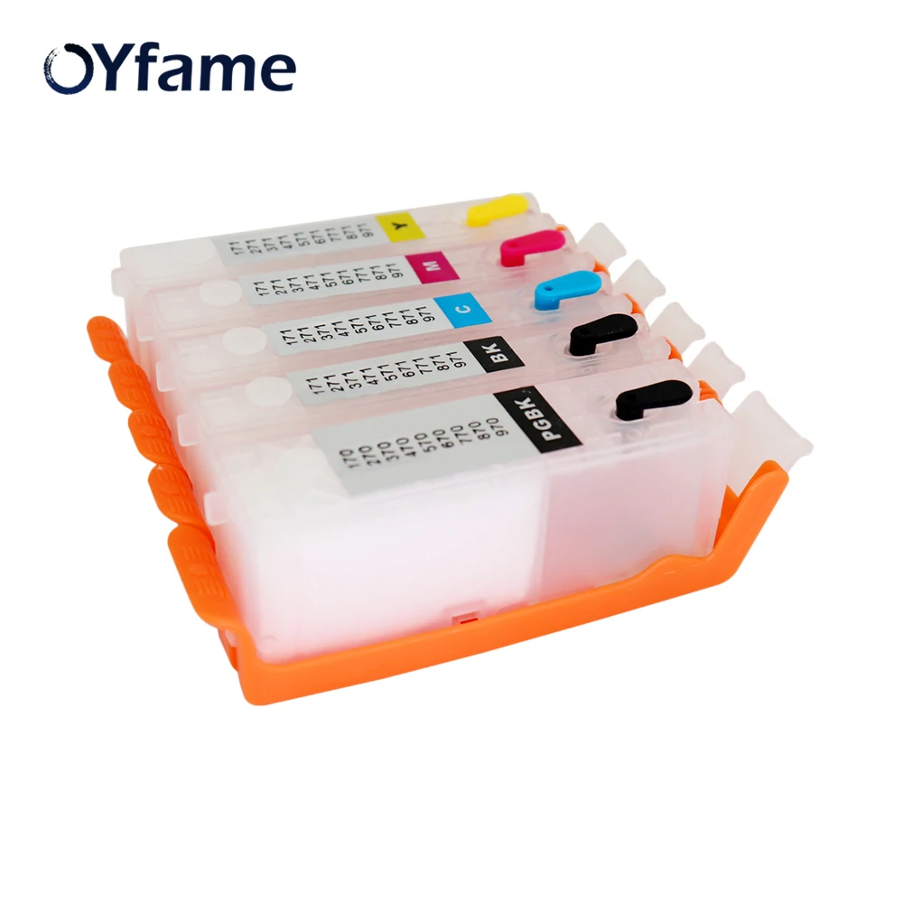 OYfame 570 571 картридж PGI CLI перезаправляемый для canon PIXMA MG5750 MG5751 MG5752 MG6851 MG6852 MG6853|ink