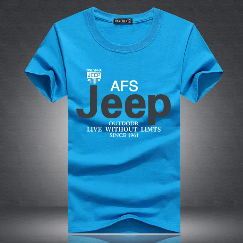 Летняя хлопковая футболка с короткими рукавами и принтом мужская повседневная