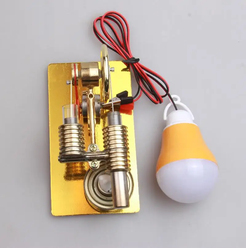 2020 Новый мини двигатель Stirling внешнего сгорания микро генератор модель с паровым