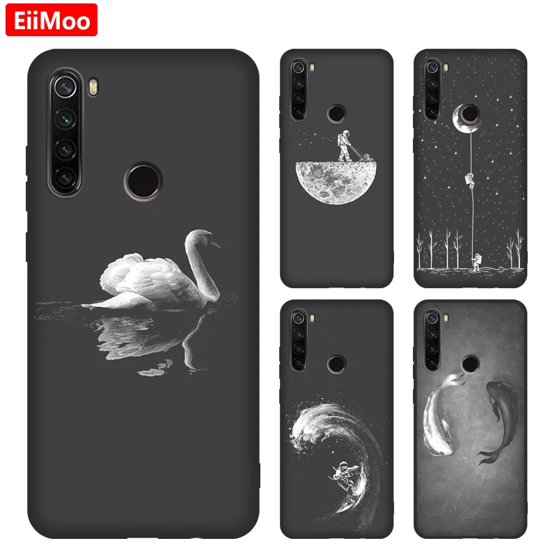 Силиконовый чехол EiiMoo для Xiaomi Redmi Note 8 Note8 задняя крышка Xiomi на 64 ГБ 128 ГБ|Бамперы| |