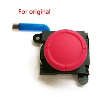 For original red 1 шт. 3D Аналоговый джойстик палочки сенсор Замена для Kind переключатель NS Joy Con контроллер Запчасти Ремонт черный - Цвет: For original red