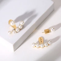 korean earrings pears stud women imitation antlers christmas gold earing girls gift fashion jewellery boucle doreille femme