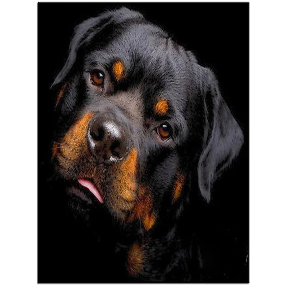 

Алмазная 3D Мозаика «сделай сам» с изображением собаки ротвейлера, набор для алмазной вышивки, домашний декор, рождественский подарок, рукод...