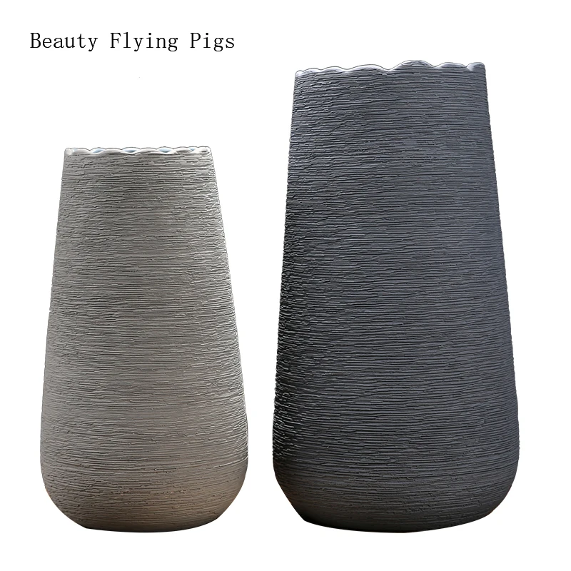 

1 pc Chinese Style Creative Vases Ceramics Flower Arrangement Model Art Ornaments Living Room Dining Table Vases Home Decor