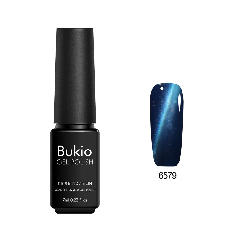 Гель-лак Bukio 3d кошачий глаз магнитный лак для ногтей Полупостоянный