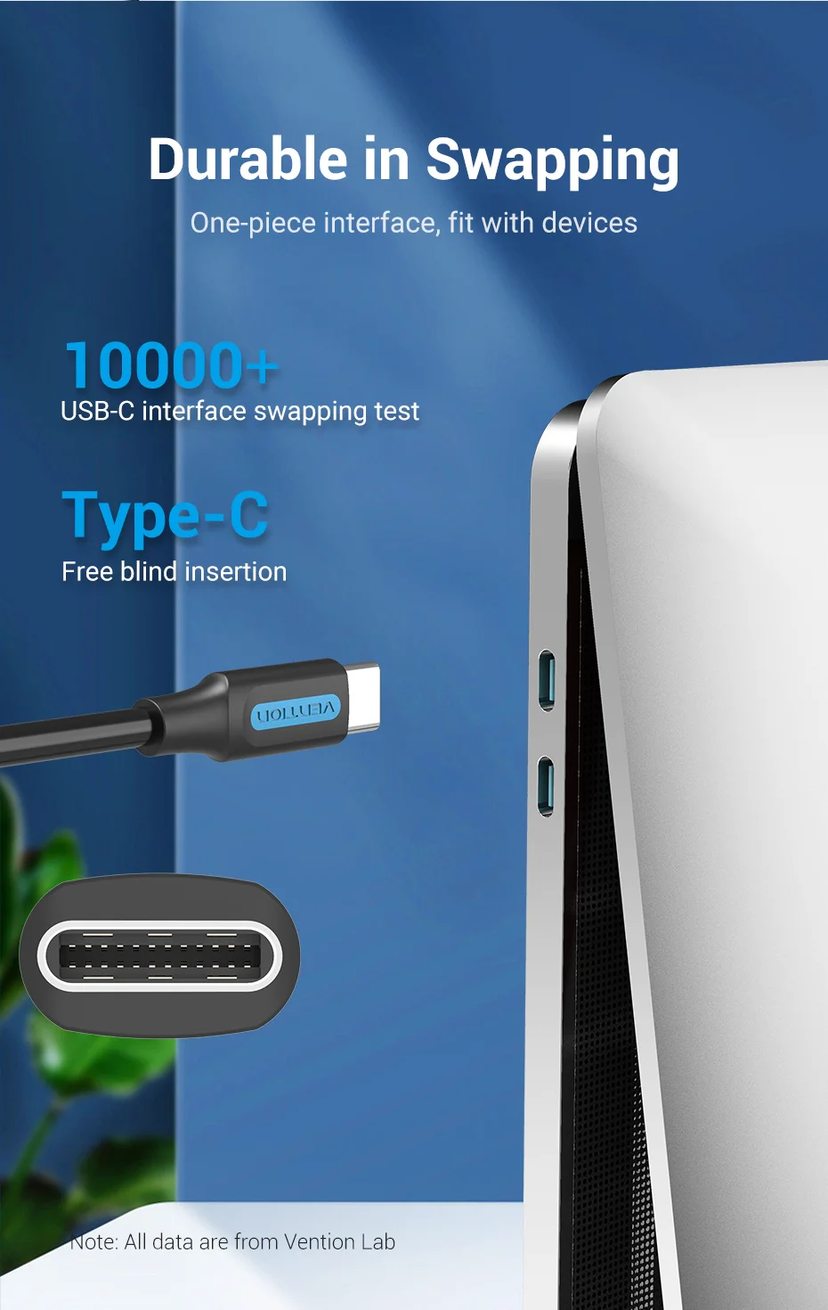 Vention USB C to USB Type C Cable PD 60W QC4.0 Fast Charger Data USB-C Cable for Macbook Samsung S20 Xiaomi 10 Pro USBC Cable 3m