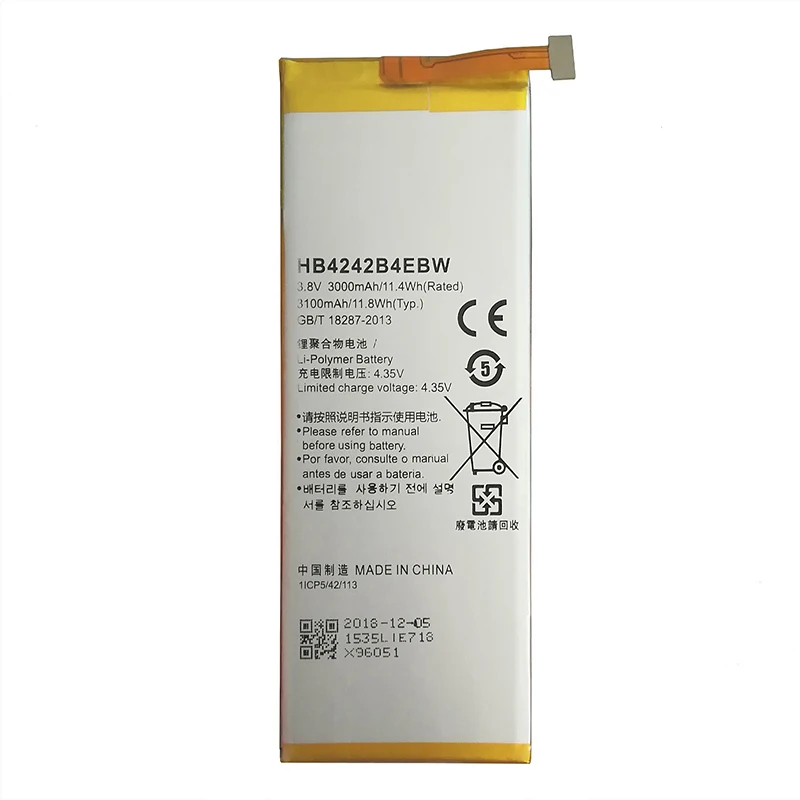 

DCTENONE Replacement Battery HB4242B4EBW For Huawei Honor 4X Honor 6 H60-L01 H60-L02 H60-L04 H60-L11 Battery 3100mAh