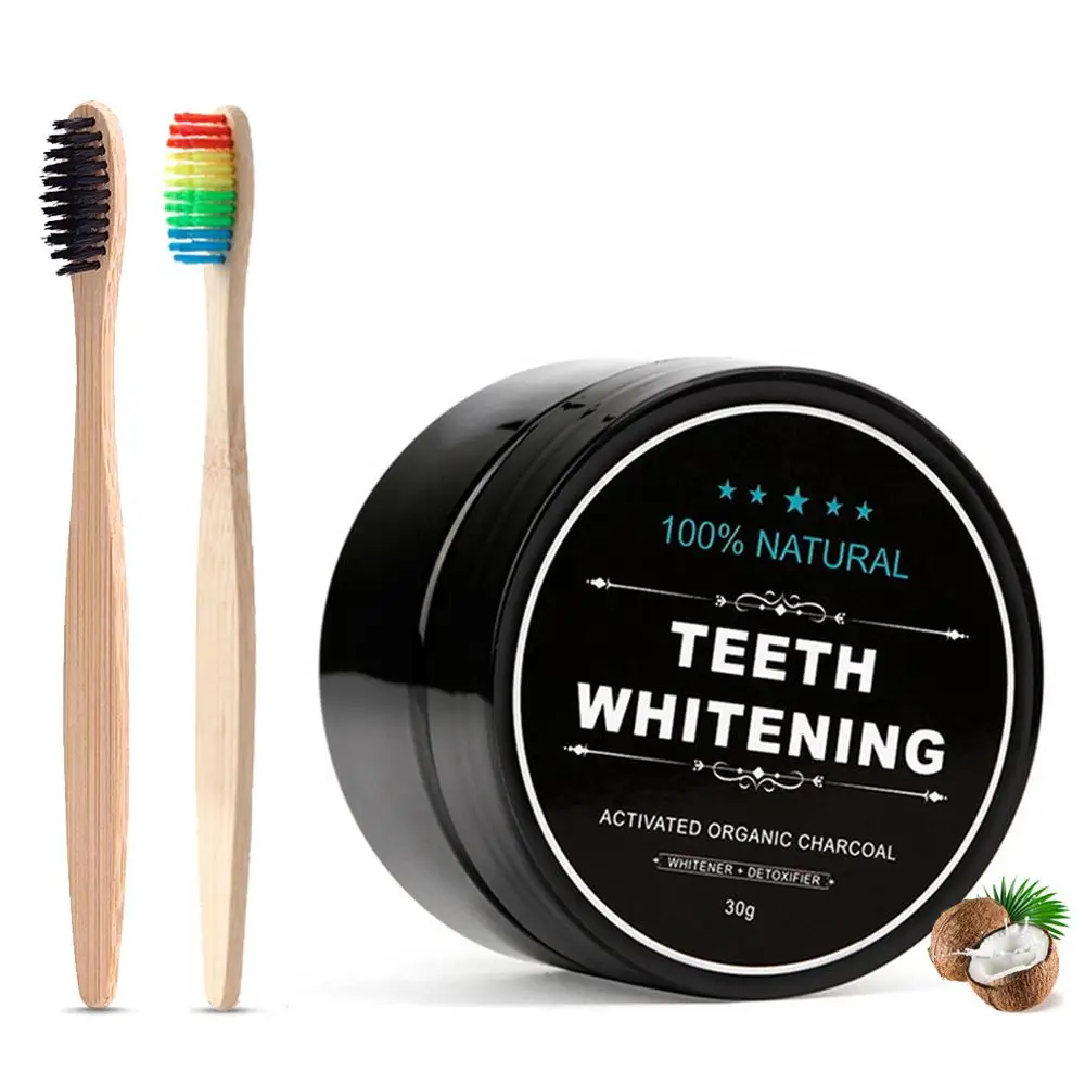 30 г активированный бамбуковый угольный порошок для отбеливания зубов взрослых