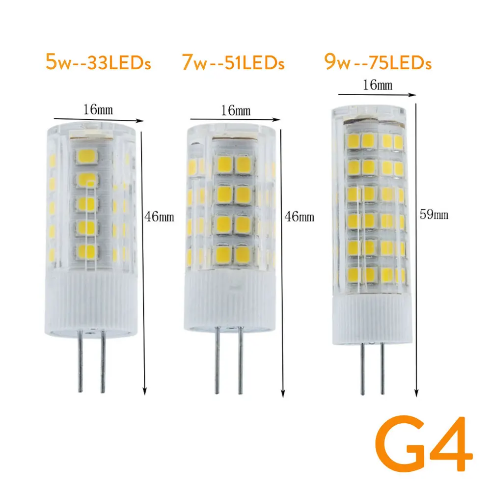 

ЭРАНПО Светодиодная лампа G4 G9 E14 5/7/9 Вт