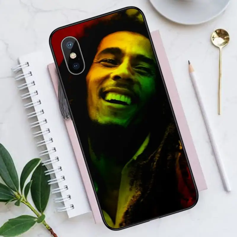 

Bob Marley famous singer Phone Case for iPhone 11 12 pro XS MAX 8 7 6 6S Plus X 5S SE 2020 XR Luxury brand shell funda coque