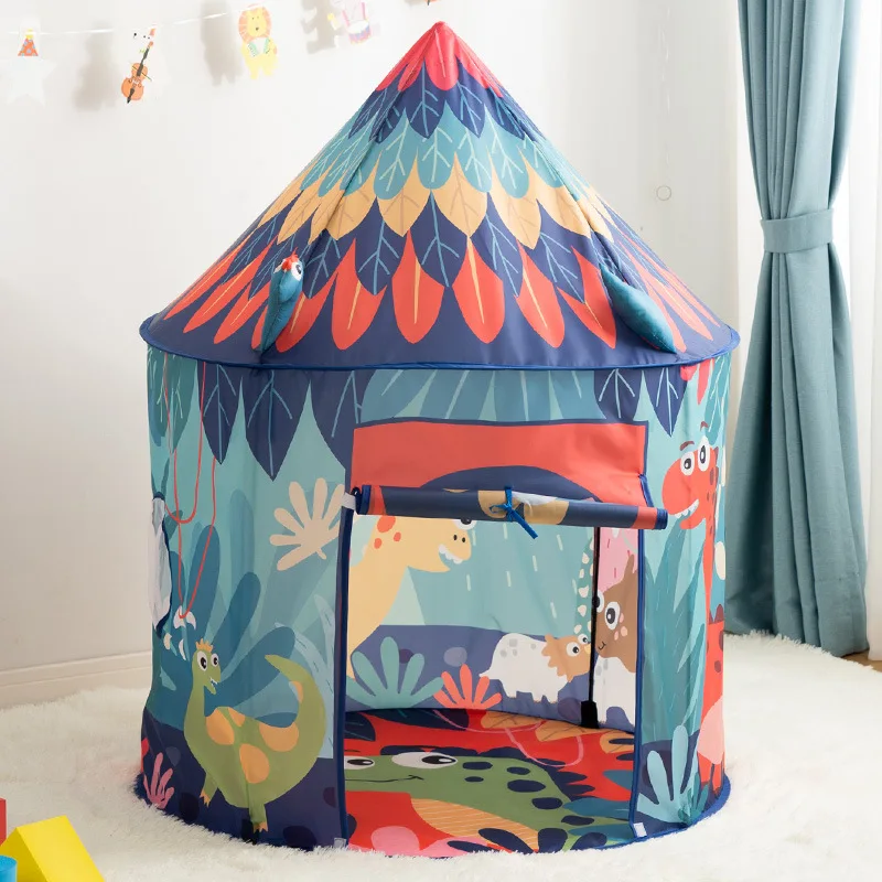 

Children's Indoor Q Version Tent Dinosaur Tent 3D Printing Tent Children's Play House Indoor Play Tent