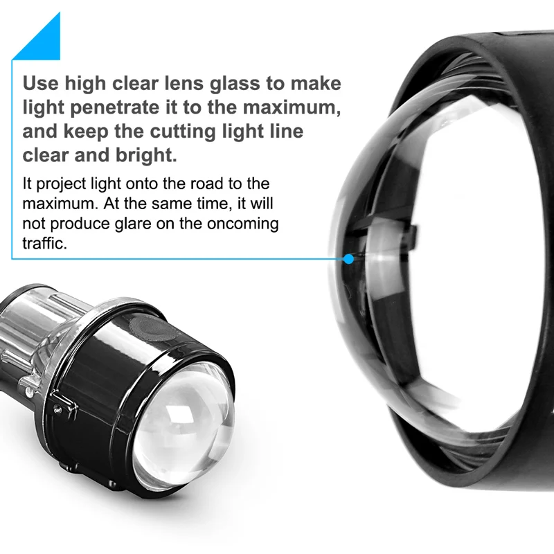 Универсальные Биксеноновые противотуманные светильник ры 2 5 дюйма линзы для