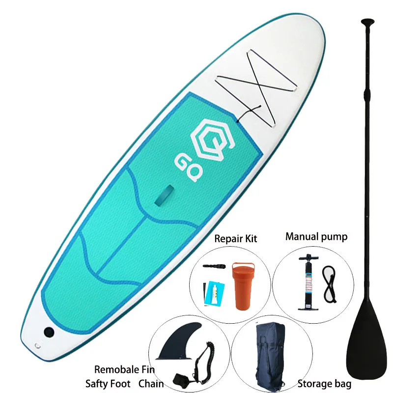 Stand-up Surfboard Inflating Sup Paddle Board 9.5ɿt Portable Long Dropshipping With Bag Pump Repair Kit Fin Safty Chain | Спорт и