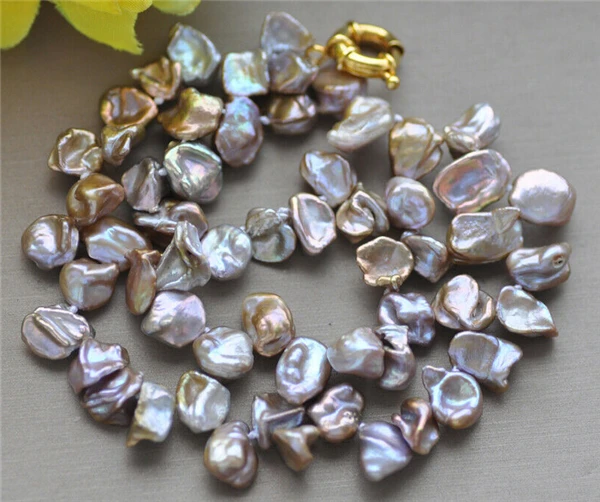 

Ожерелье с лавандовым жемчугом Keshi 16 дюймов, 9-10 мм