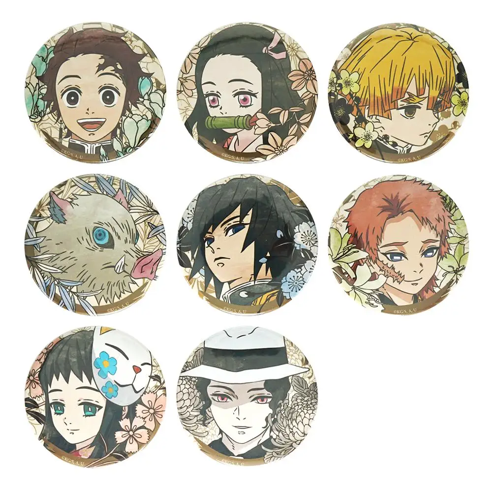 Demon Slayer: Kimetsu no Yaiba аниме Kamado Tanjirou Nezuko Kibutsuji Muzan Kanawo Sabito металлическая икона