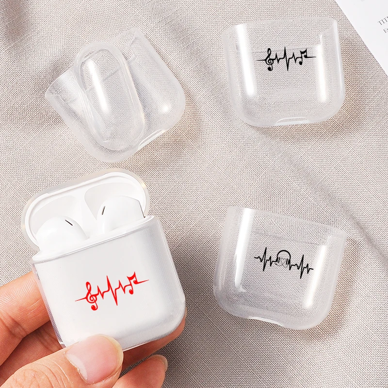 Чехол DIFFRBEAUTY для AirPods1/ 2 прозрачный силиконовый чехол с изображением карты