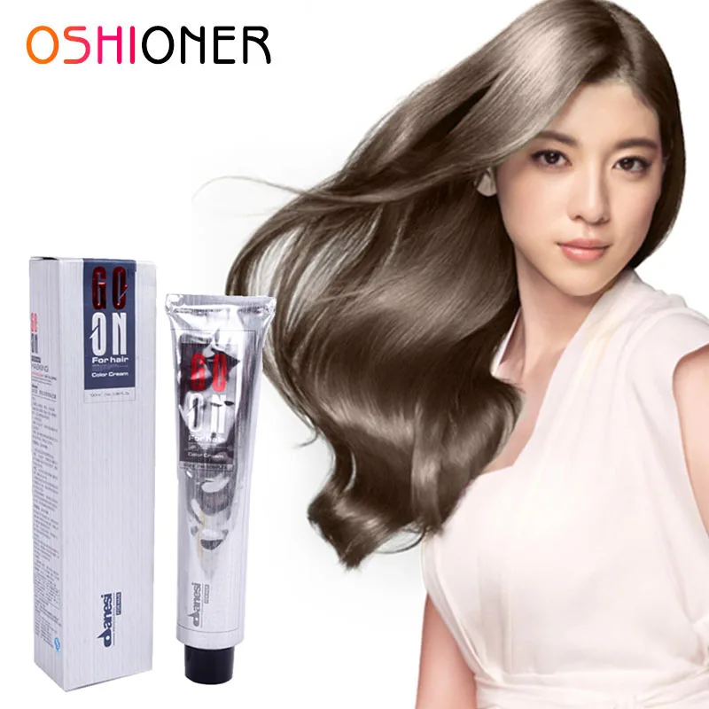 Модный крем краска для волос унисекс дымчатый стиль светильник серый