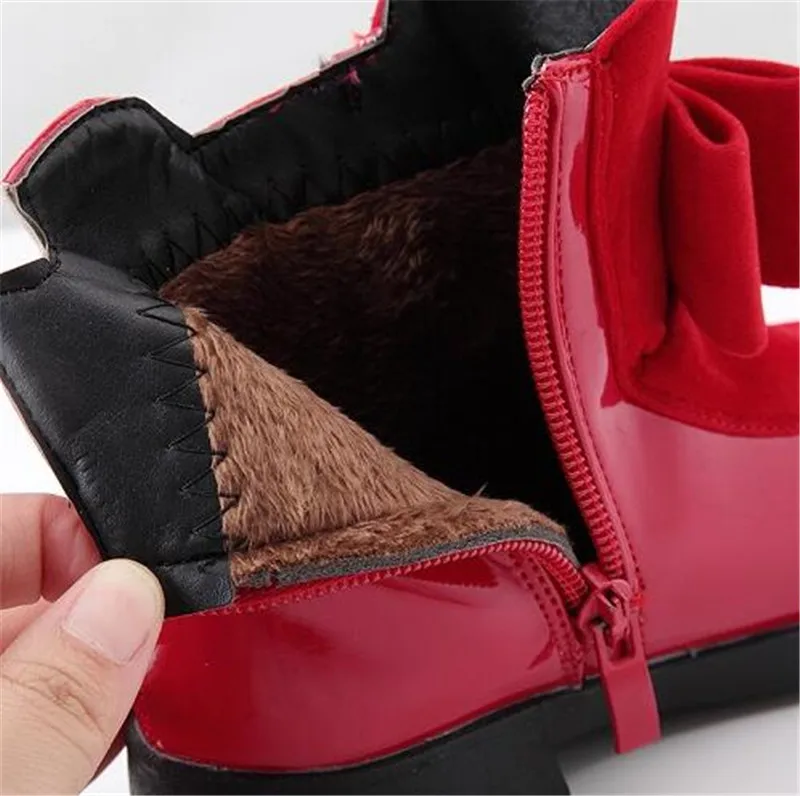 Weoneit/новые модные ботинки для девочек сезон осень зима детская обувь на плоской