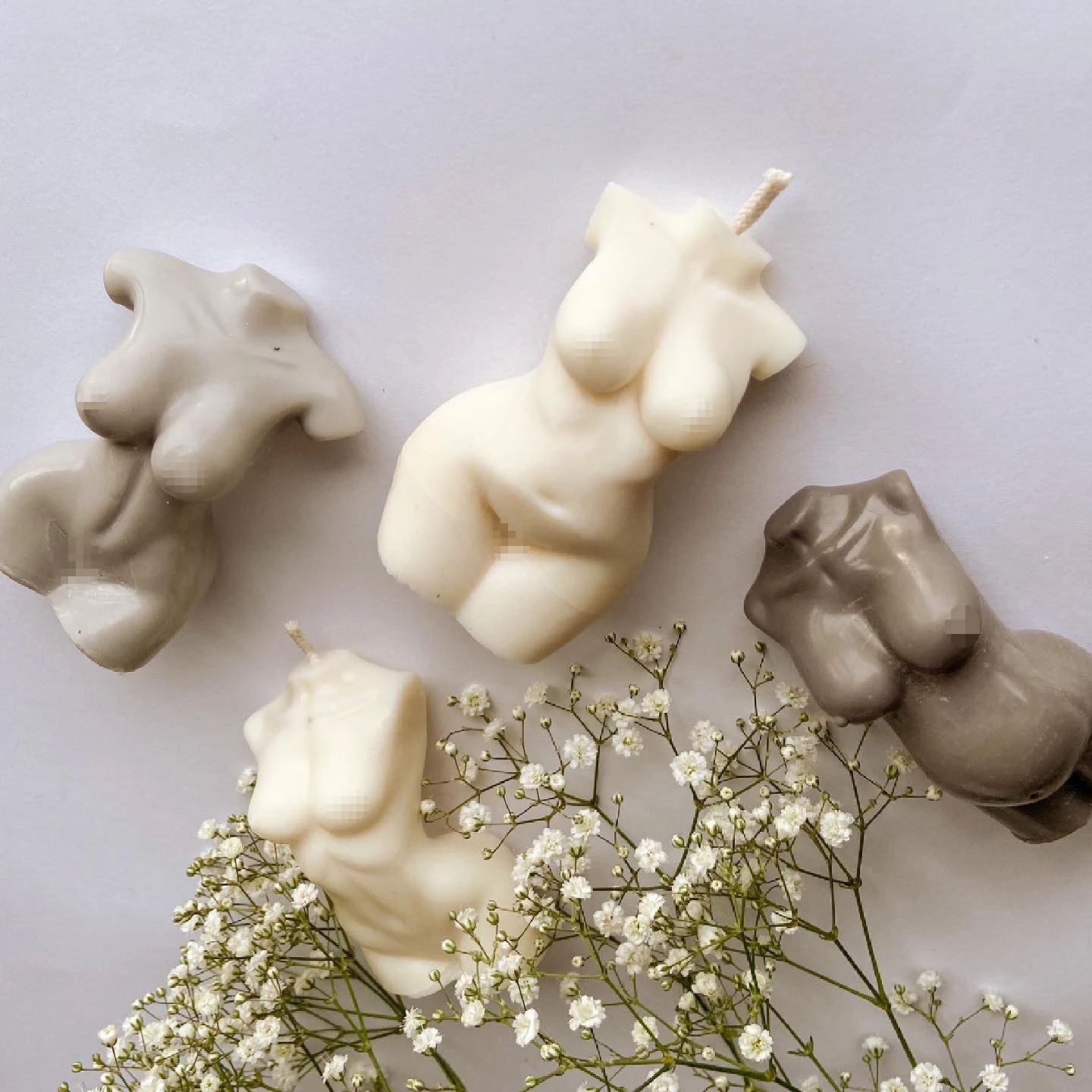 Женская силиконовая 3D форма в виде свечи для тела мужчин беременных