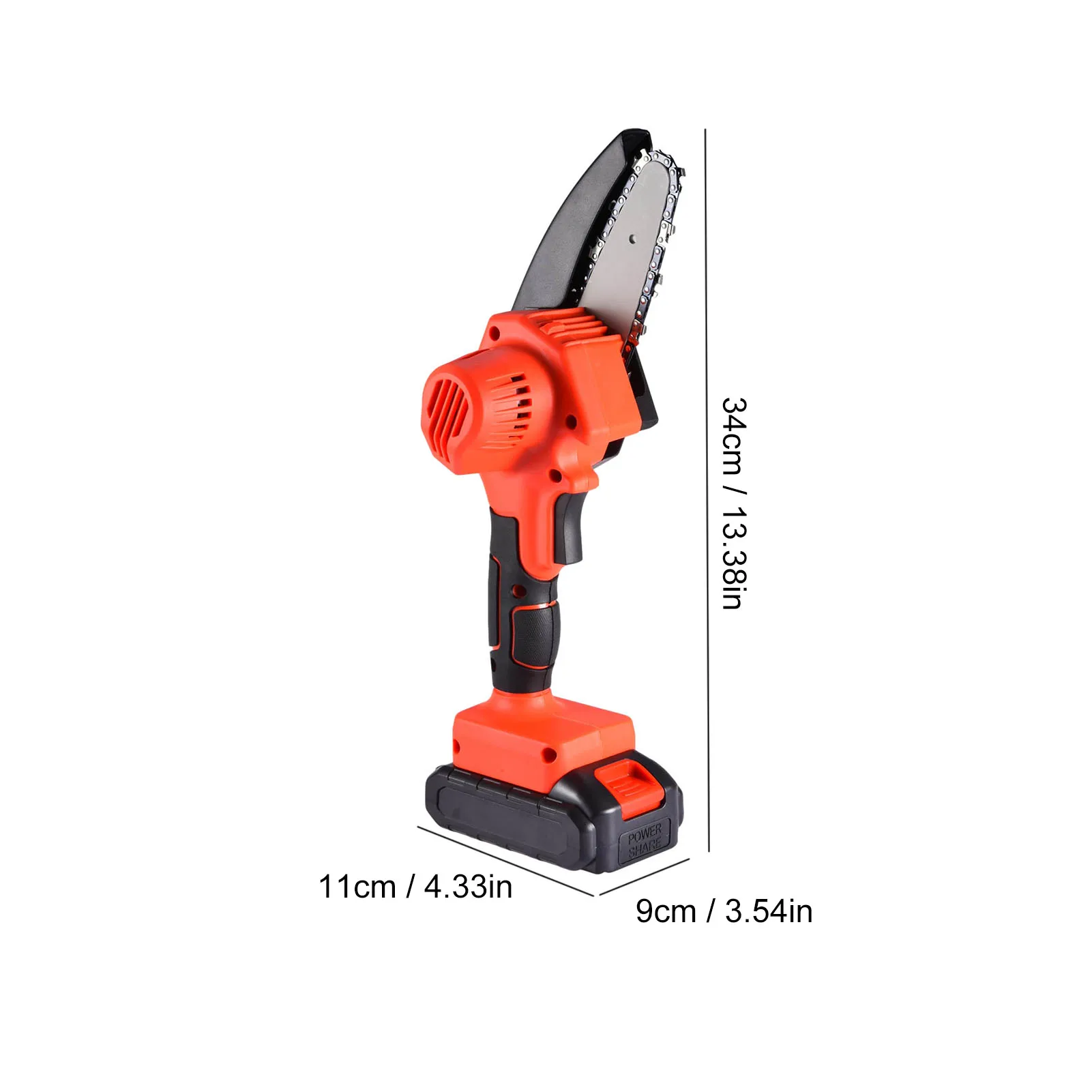 

220V Electric Chainsaws Pruning Chainsaw Cordless Garden Tree Logging Trimming Saws For Wood Cutting With 2000mA Lithium Battery