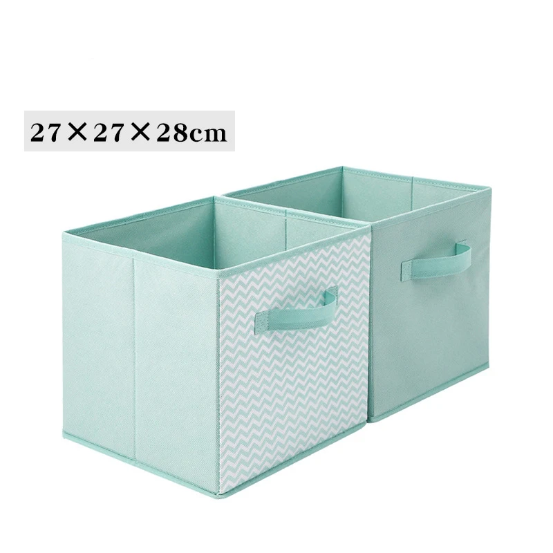 

Non-woven Cube Closet Storage Box Folding Kids Toys Organizer Sundries Box Home Wardrobe Drawer Shelf Clothes Storage Basket 1pc