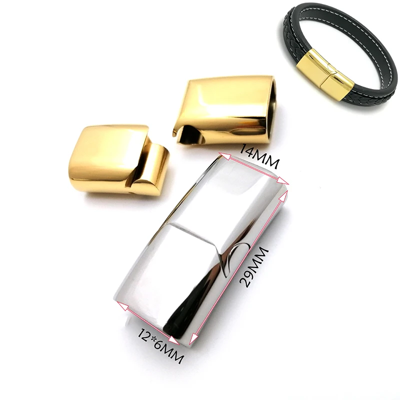 

1pcs Stainless Steel Magnet Clasps DIY Bracelet Making Connector Cord Jewelry Finding Buckles Accessories