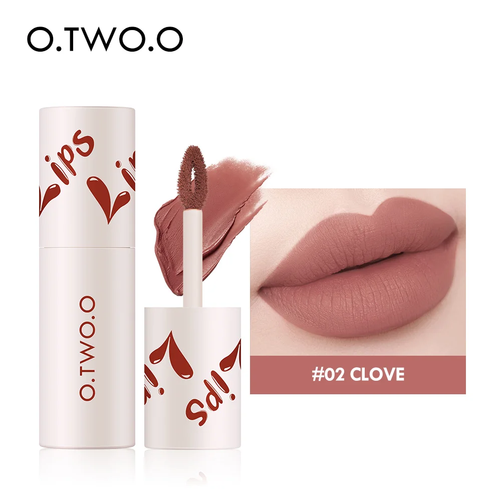 

O.TWO.O Velvet Matte Lipstick Lightweight Liquid Lipstick Cosmetics Non Sticky Lip Glaze Waterproof Long Lasting Lip Tint Makeup