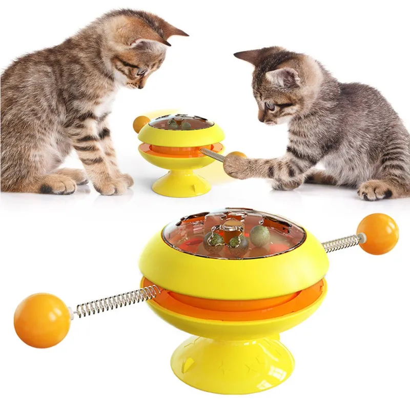 

Cat Toy Windmill Cat Educational Training Massage Rotatable Cat Interactive toy Catnip cat Accessories Pet Toys