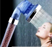 handheld rainfall 3 modes adjustable saving water high pressure spa anion filter bathroom shower head shower accessories