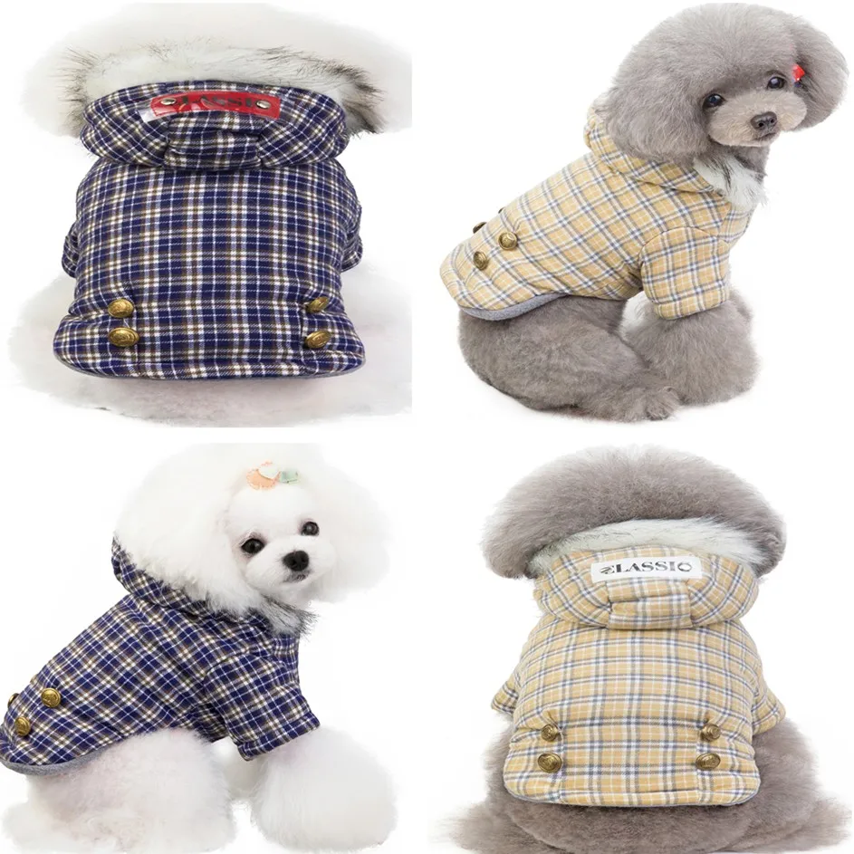 Лидер продаж зимние пальто для собак теплый пуховик одежда толстовки чихуахуа