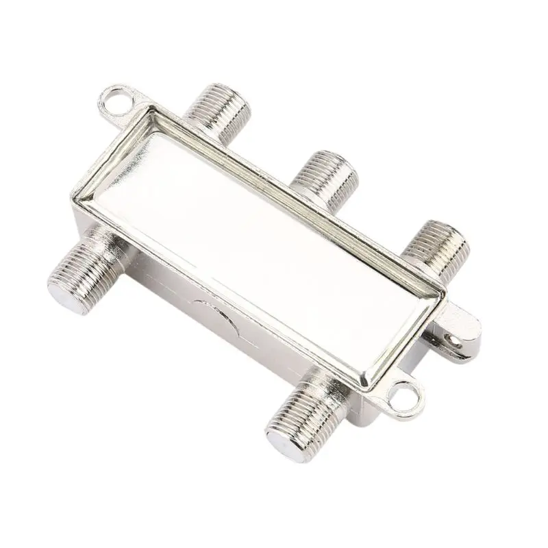 

5-2400MHz 4 Way Digital Coax Cable Splitter 4 Channel Satellite/Antenna TV Signal Distributor Receiver for SATV/CATV 090F