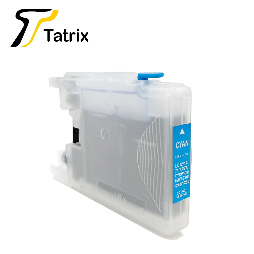 Tatrix LC12 LC73 LC75 LC1220 LC1240 LC17 LC77 LC79 LC1280 многоразовый чернильный картридж для Brother MFC J430W
