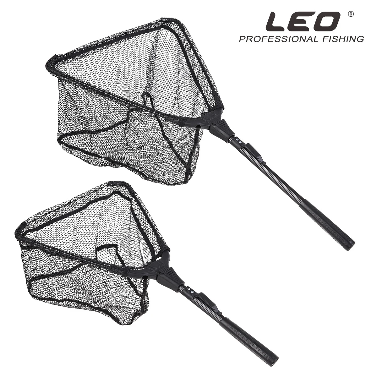 

LEO Foldable Fishing net for Steelhead,Salmon Fishing,Telescopic Fish Landing net and Durable Soft Mesh for Catching&Releasing