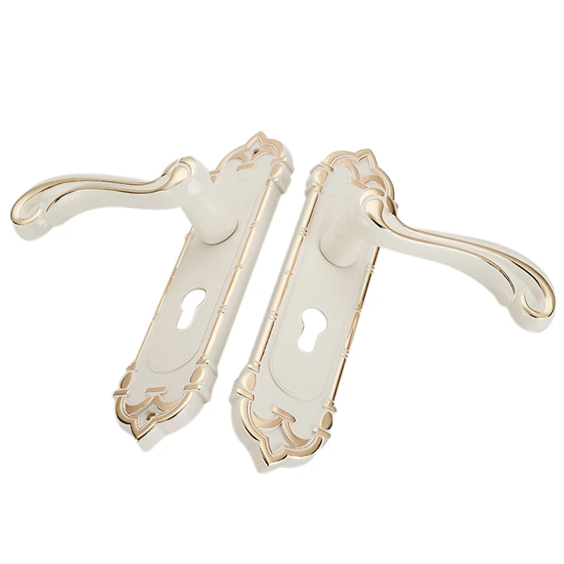 2019 Европейская цинкового сплава дверная ручка для спальни Крытый немой дверной