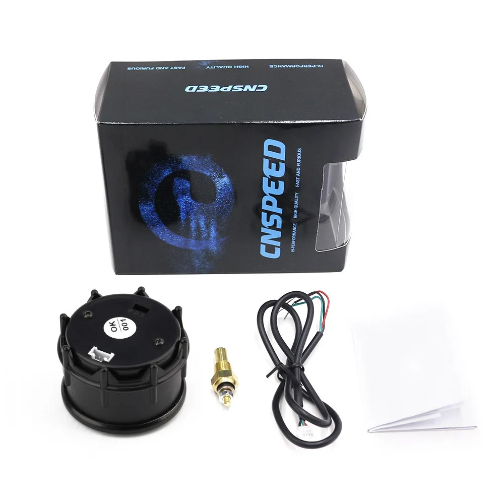 CNSPEED " 52 мм Автомобильный цифровой турбо Boost Gauge PSI температура воды Температура масла Датчик давления масла вольтметр Тахометр Датчик об/мин