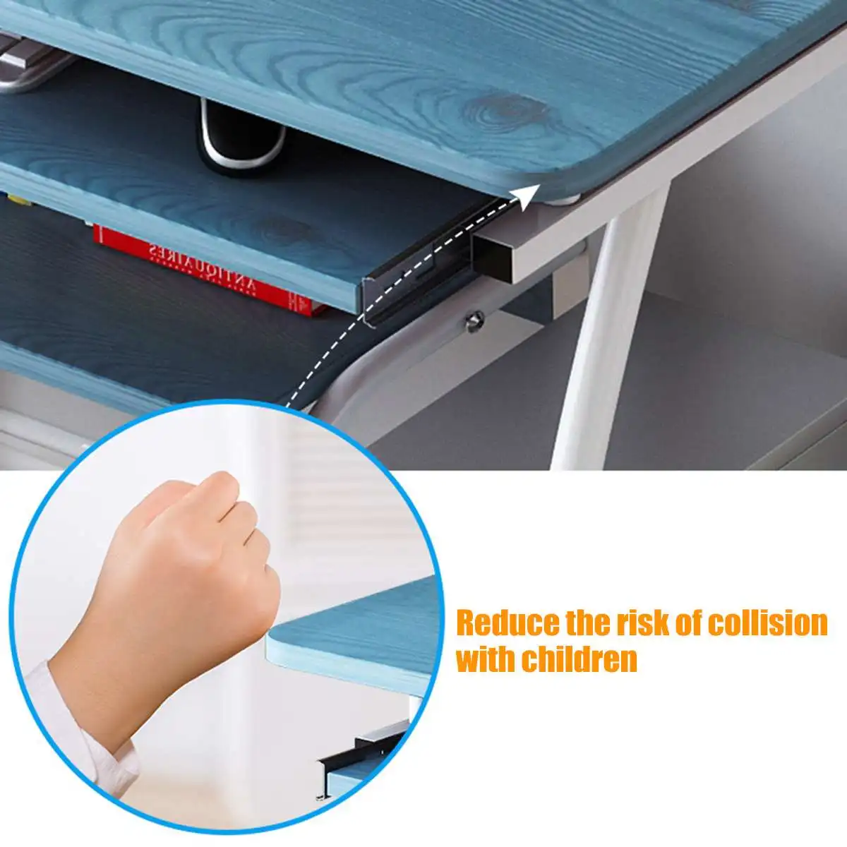 

70x40x71cm Modern Computer Desk with Keyboard bracket PC Workstation Study Writing Table Home Office Furniture