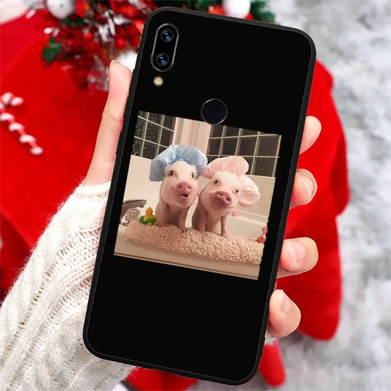 

Cute animal pig Phone Cases For Xiaomi Redmi note 7 8 9 t k30 max3 9 s 10 pro lite