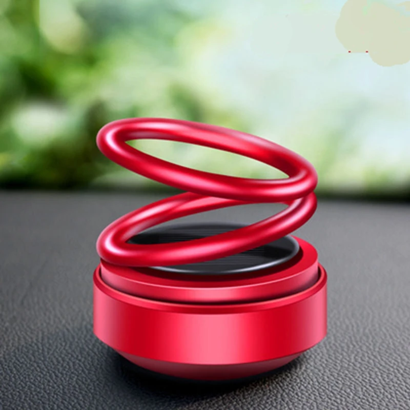 

Car interior decoration flying saucer aromatherapy ornaments perfume solar double ring rotating suspension car aromatherapy