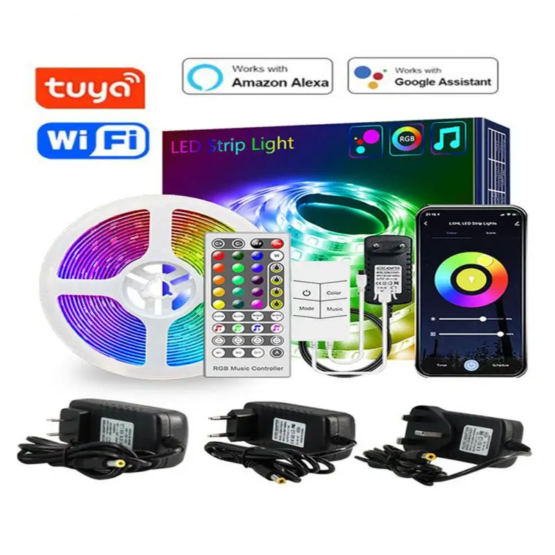 

Светодиодная лента с голосовым управлением Alexa Google Home